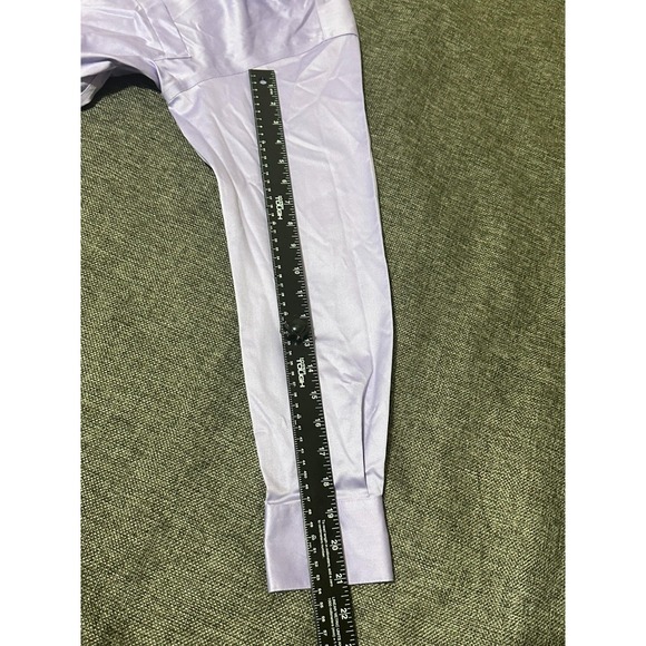 Murano Men's 14 1/2-32 Purple Long Sleeve Shirt - Picture 3 of 7